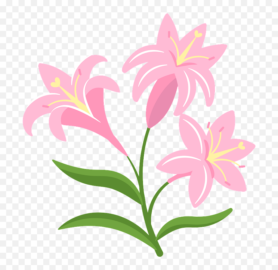Lilies Clipart - Girly Emoji,Lily Clipart