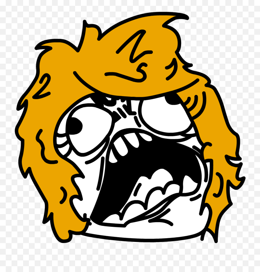 Memes Faces Png - Screaming Angry Girl Meme Face 715961 Troll Girl Face Emoji,Meme Face Png
