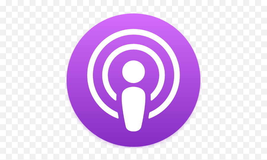 Download Apple Podcasts - Apple Podcasts Logo Vector Png Mac Podcast Icon Png Emoji,Apple Logo Vector