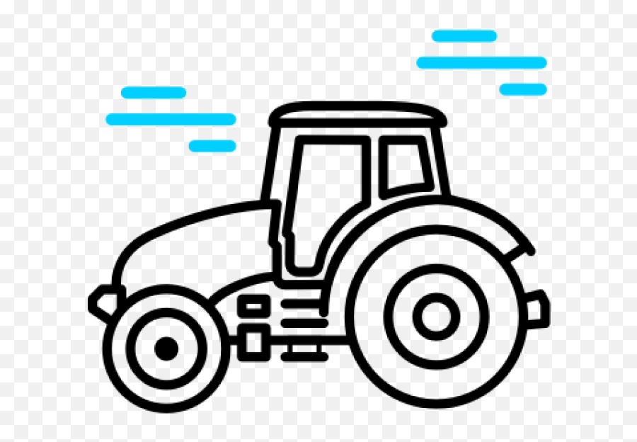 An Illustration Of A Tractor Clipart - Tractor Emoji,Tractor Clipart