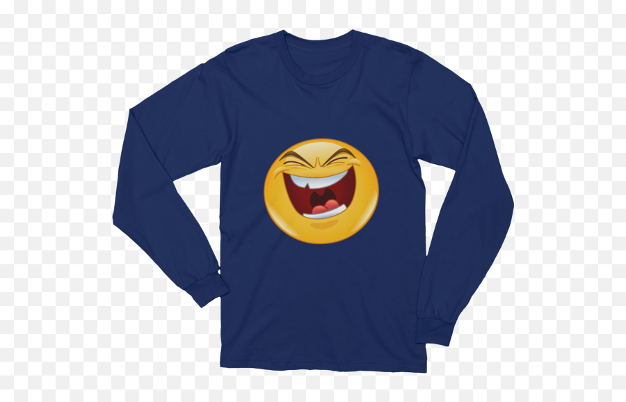 Unisex Evil Laugh Emoji Long Sleeve T - Shirt What Devotion Federal Reserve Shirt,Laugh Emoji Transparent