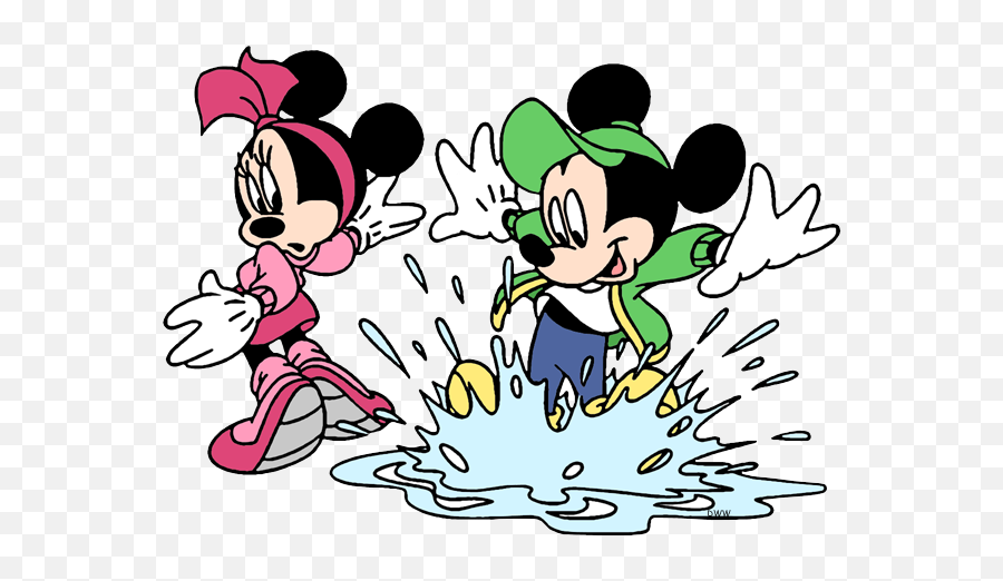 Minnie Mouse Clipart - Mickey Mouse In Puddles Emoji,Puddle Clipart