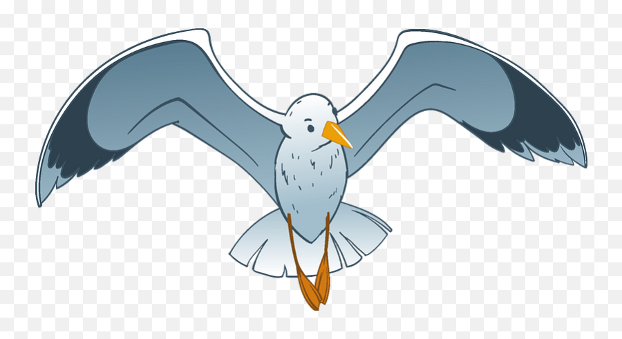 Seagull Clipart - Cartoon Albatross Png Emoji,Seagull Clipart