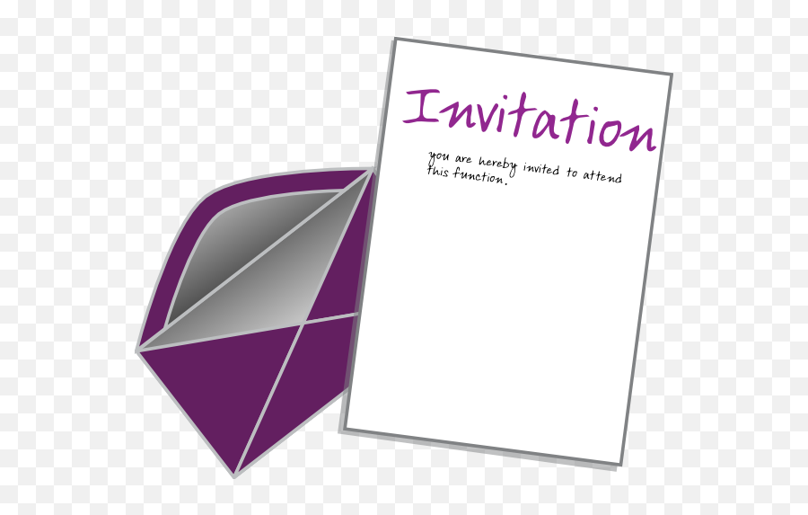 Download Invite Card Clip Art At Clker - Horizontal Emoji,Invitation Clipart