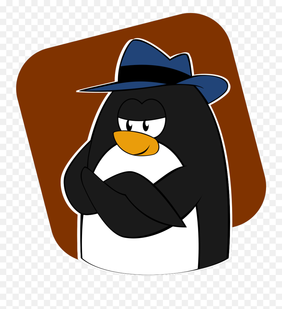 Penguin Animal Fedora Emoji,Fedora Clipart