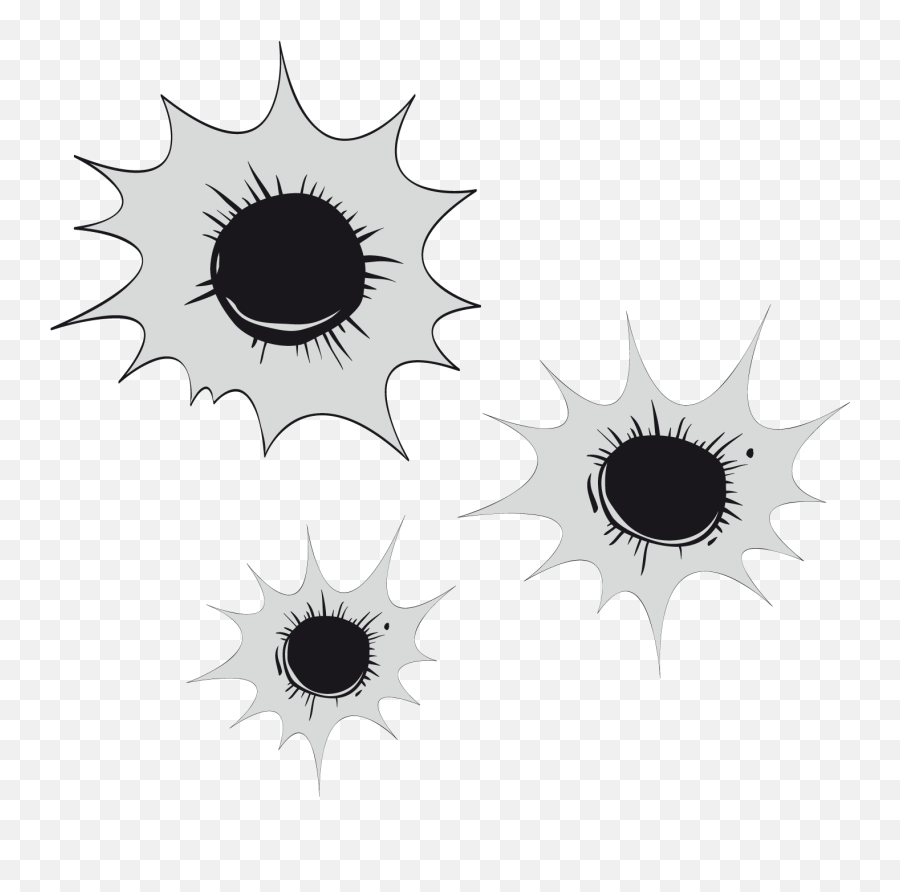 Grey Euclidean Vector - Vector Bullet Hole Png Emoji,Bullet Hole Png