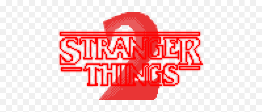 Pixel Art Promo Stranger Things On Behance Emoji,Stranger Things 2 Logo