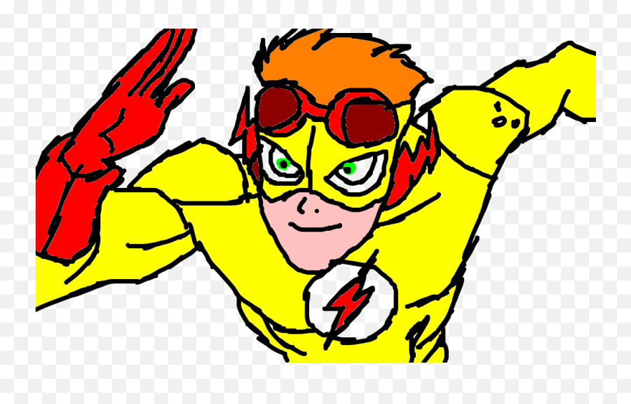 Kid Flash - Desenho De Routine Gartic Emoji,Kid Flash Png