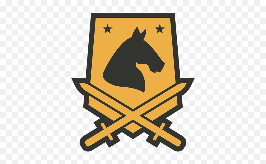 Horse Swords Patch Badge Transparent Png U0026 Svg Vector Emoji,Yellow Horse Logo