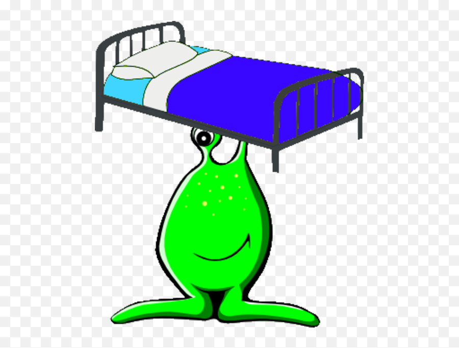 Monster Under The Bed Clipart Png Image - Under The Bed Clipart Emoji,Bed Clipart