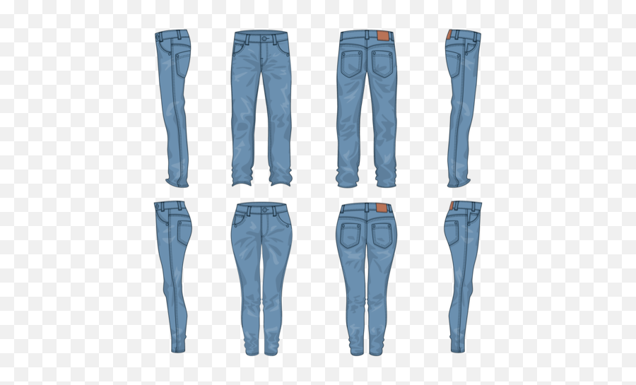 Blue Jeans Vector - Jeans Vector Emoji,Jeans Clipart