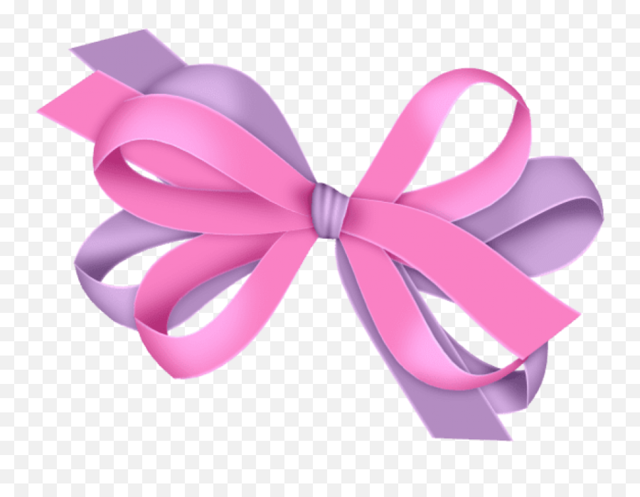 Ribbon Clip Art Free Download Clipart - Pink And Purple Bow Clipart Emoji,Bow Clipart