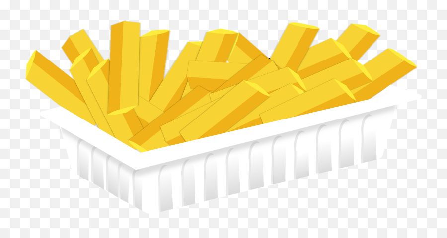 Fries Without Sauce Clipart - French Fries Animated Png Emoji,Fries Clipart