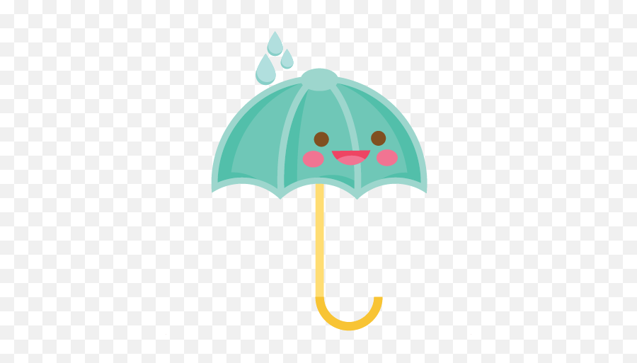 Cute Umbrella Clipart - Cute Umbrella Cartoon Png Emoji,Umbrella Clipart
