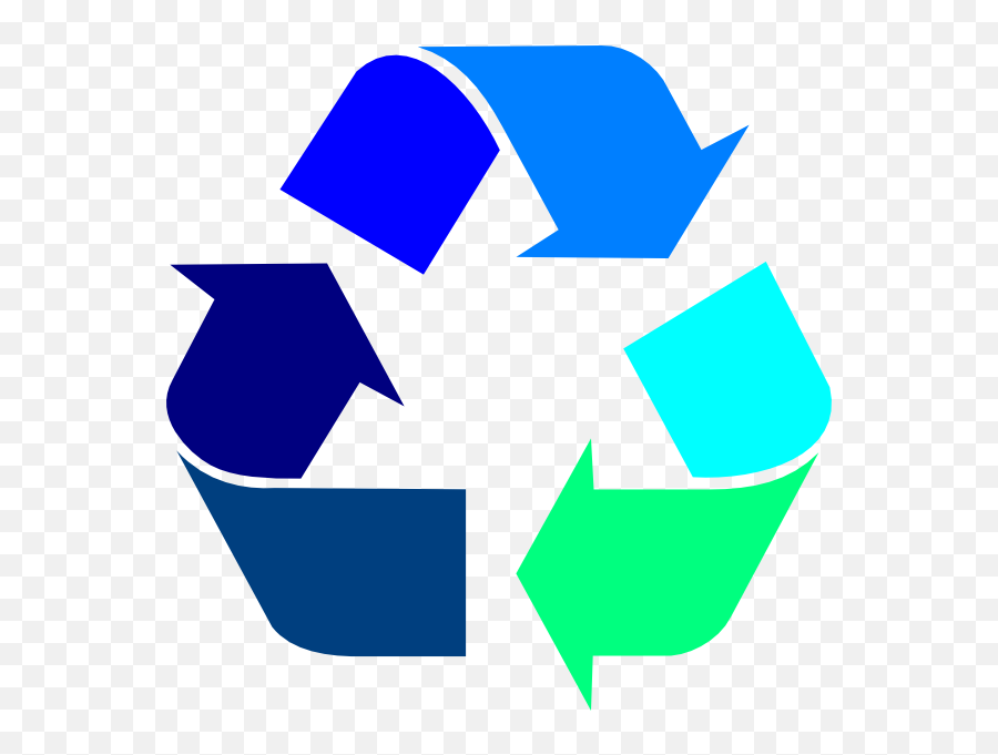Recycle Icon Clip Art At Clker - Recycle Arrows In Blue Emoji,Recycle Png