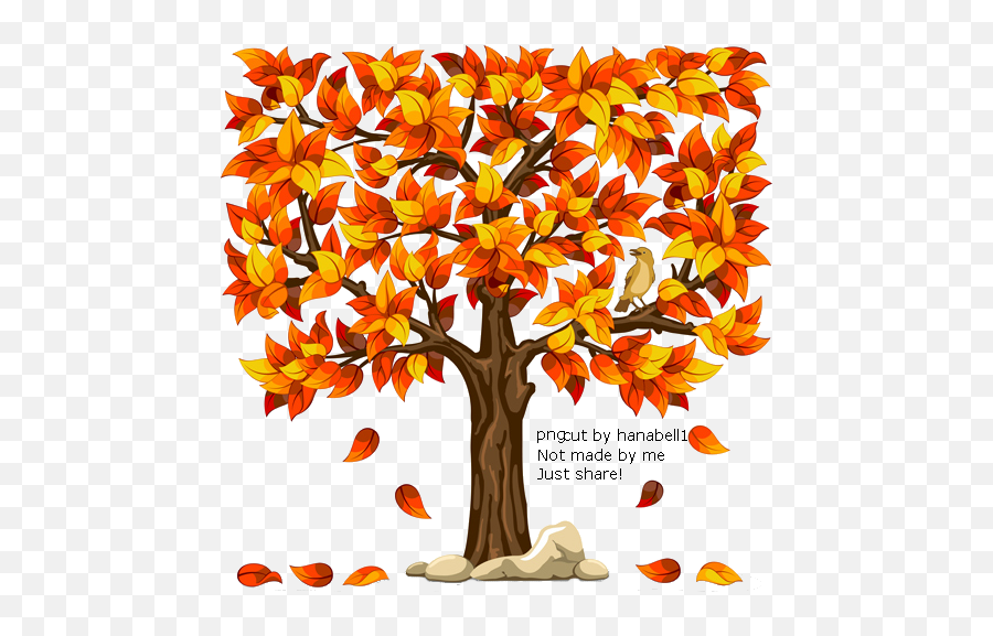 Fall Tree Clipart Png - Fall Trees With Leaves Falling Clip Art Falling Leaves Emoji,Leaves Falling Png