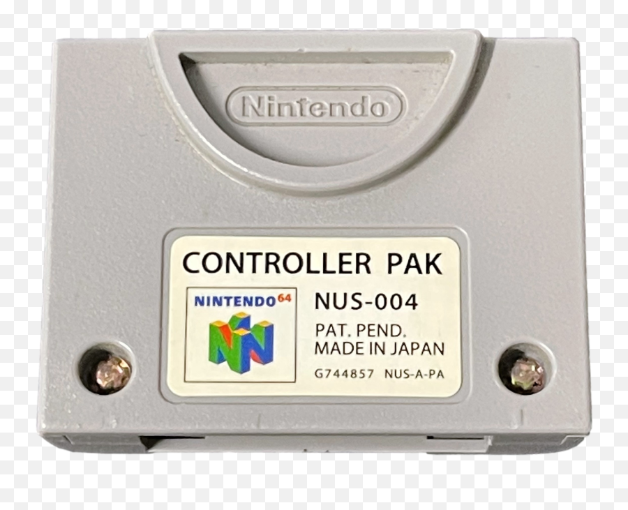 Genuine Nintendo 64 N64 Controller Memory Pack Card Pak Original - N64 Controller Pak Emoji,N64 Logo Png
