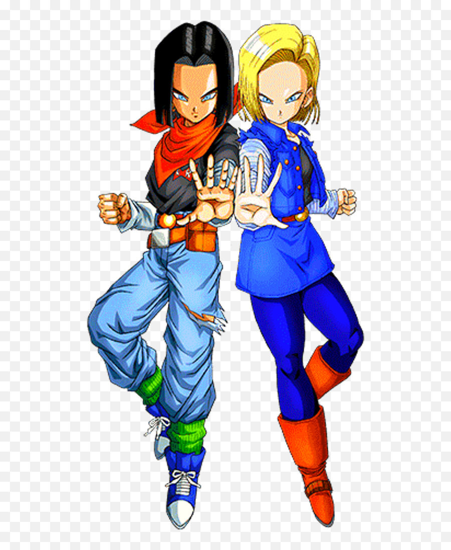 Dbz Androids Android 18 Dragon Ball Z - Android 17 E Android 18 Emoji,Android 18 Png