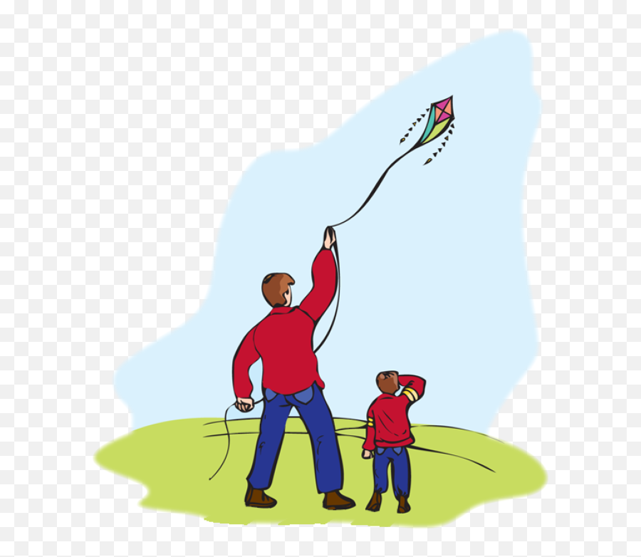 Kite Runner Clip Art Png Image With No - People Flying Kites Cartoon Emoji,Kite Clipart