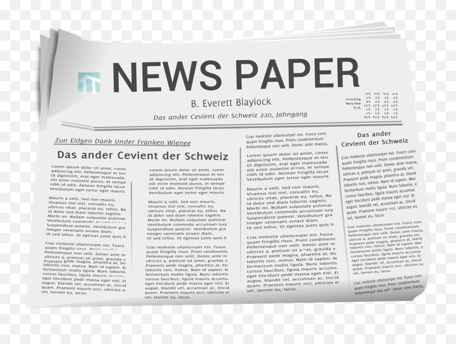 Newspaper Clipart Newsprint - English News Paper Hd Emoji,Newspaper Clipart