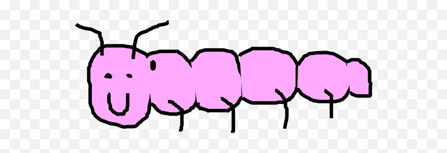 Download Pink Caterpillar Clip Art - Pink Caterpillar Horizontal Emoji,Caterpillar Clipart