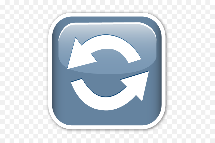Anticlockwise Downwards And Upwards Open Circle Arrows - Emoticon Emoji,Circle Arrow Png