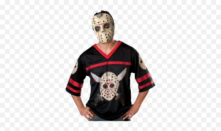 Jason Hockey Jersey Jason Mask Mens Costumes Mens - Friday The 13th Costume Emoji,Jason Mask Png