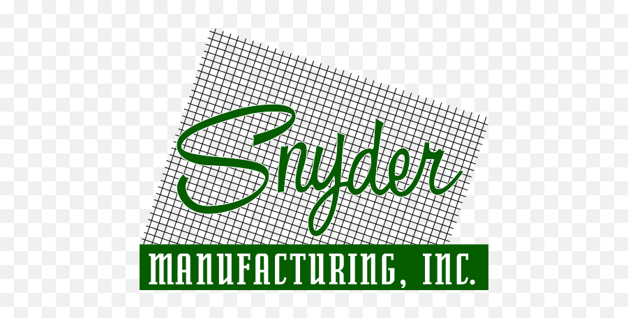 Snyder Manufacturing - Industrial Fabric Made In The Usa Emoji,Manufactured Logo