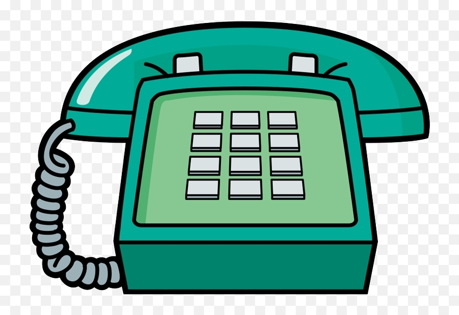 Clipart Phone Cartoon Telephone - Telephone Cartoon Png Emoji,Telephone Clipart