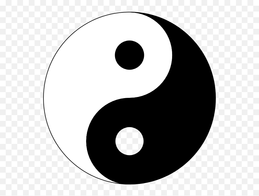 Yin Yang Logo Clip Art At Clker Emoji,Yin Yang Logo