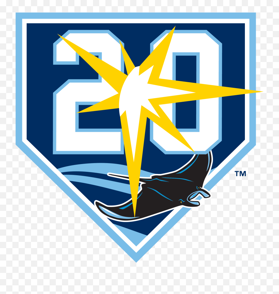 Tampa Bay Rays 20th Anniversary - Tampa Bay Rays 20 Logo Emoji,Rays Logo
