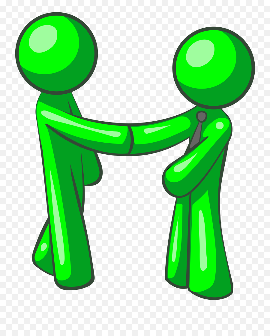 Shaking Hands Clip Art - Cartoon People Shaking Hands Free Emoji,Communication Clipart