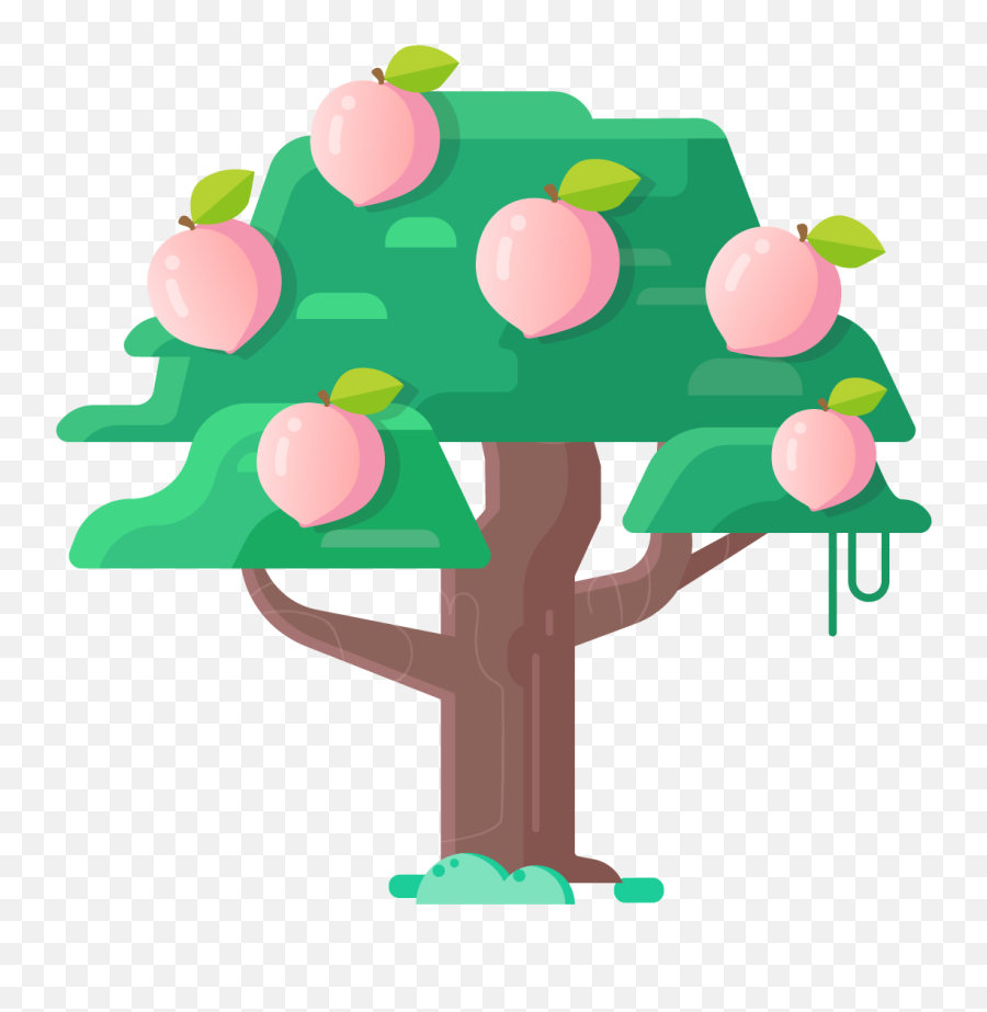 Letu0027s Team Up To Fight Hunger Emoji,Peach Tree Clipart