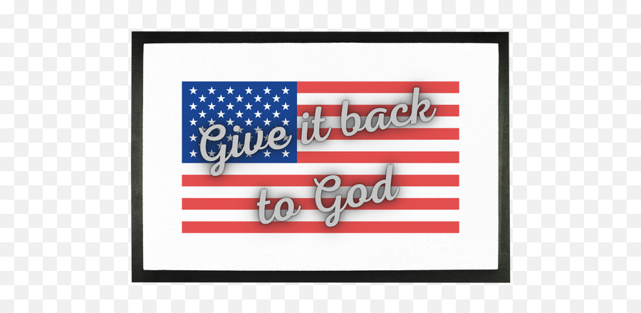 Give It Back To God Sublimation Doormat Christian Door Mat Emoji,U.s Flag Clipart