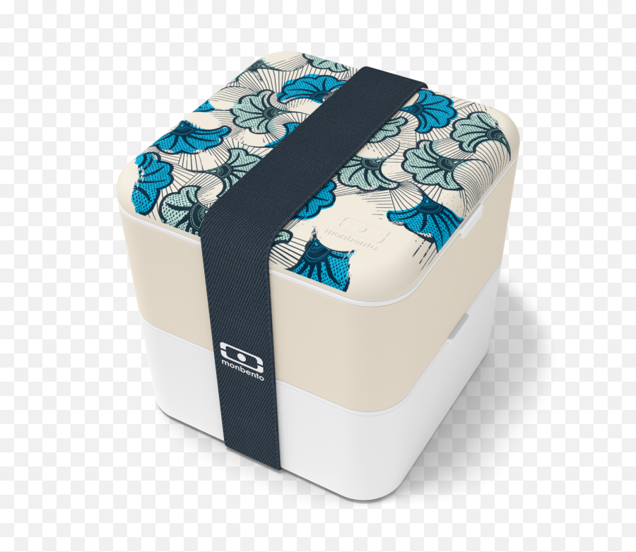 Bento Box Mb Square Blue Wax - Large Lunch Box With African Emoji,Blue Square Png