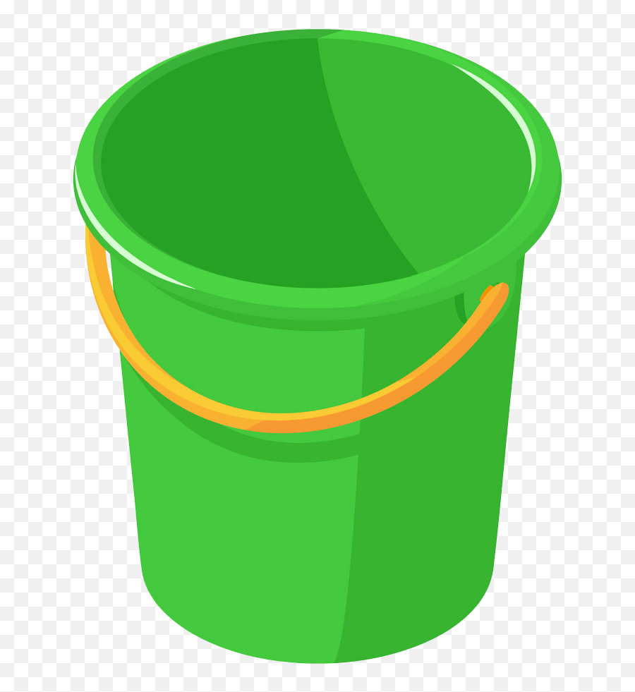 Green Plastic Bucket Clipart - Cylinder Emoji,Bucket Clipart