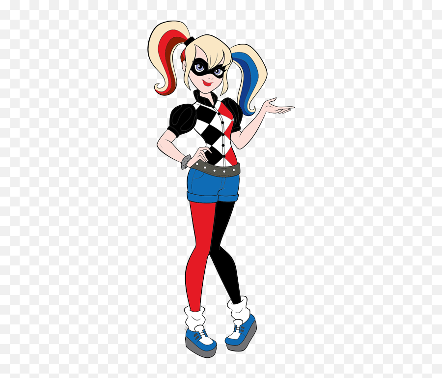 Harley Quinn - Wall Decal 305x692 Png Clipart Download Harley Quinn Dc Superhero Girls Png Emoji,Harley Quinn Png