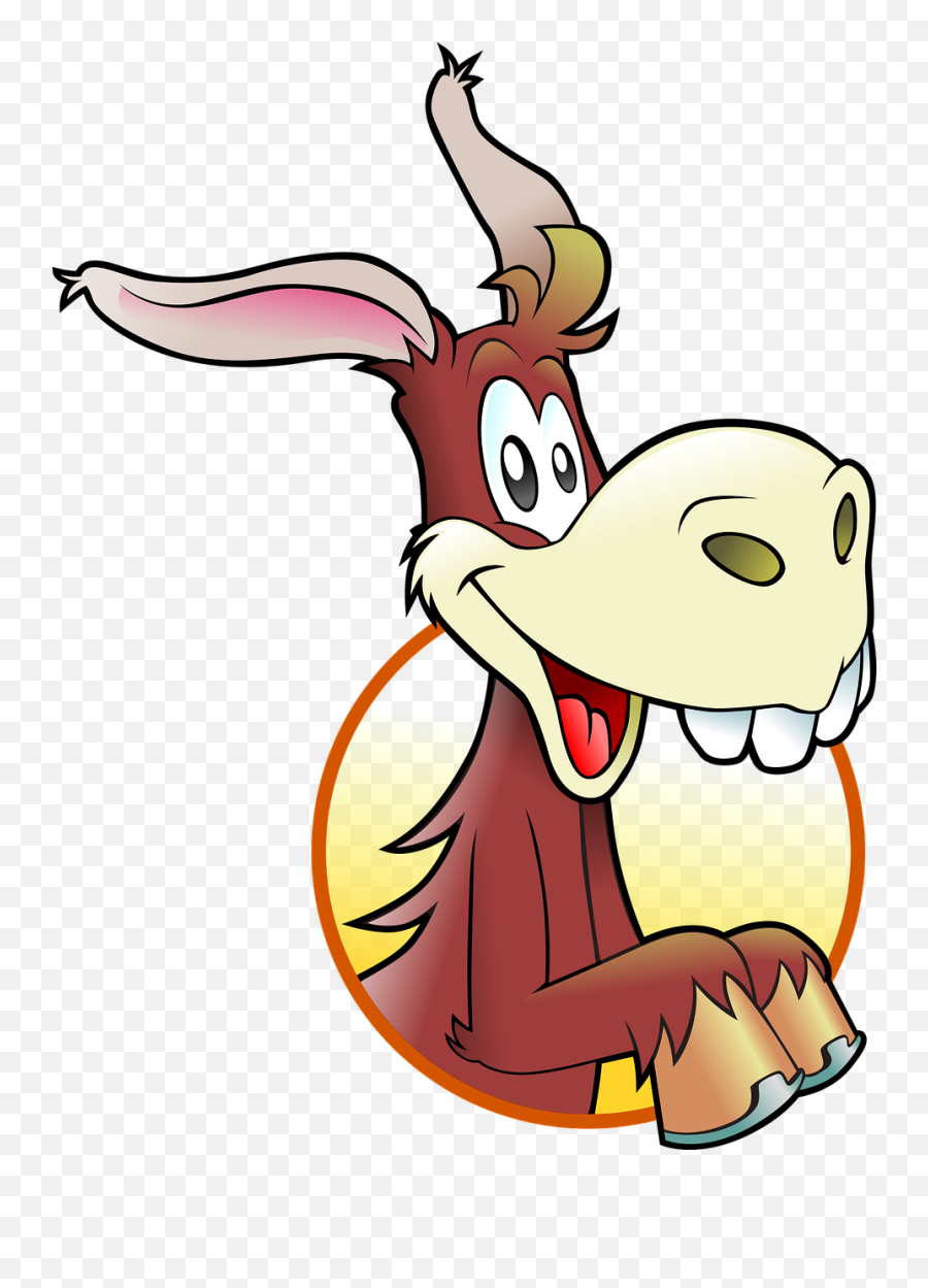 Anthropomorphized Animals Donkey Png - Clipart Donkey Happy Emoji,Donkey Png