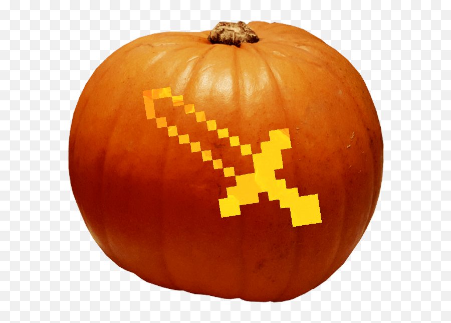 Download Hd Minecraft Diamond Sword - Jackou0027lantern Minecraft Pumpkin Ideas Emoji,Minecraft Diamond Sword Png