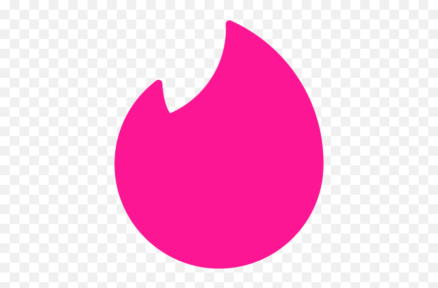 Deep Pink Tinder Icon - Tinder Pink Logo Png Emoji,Tinder Logo