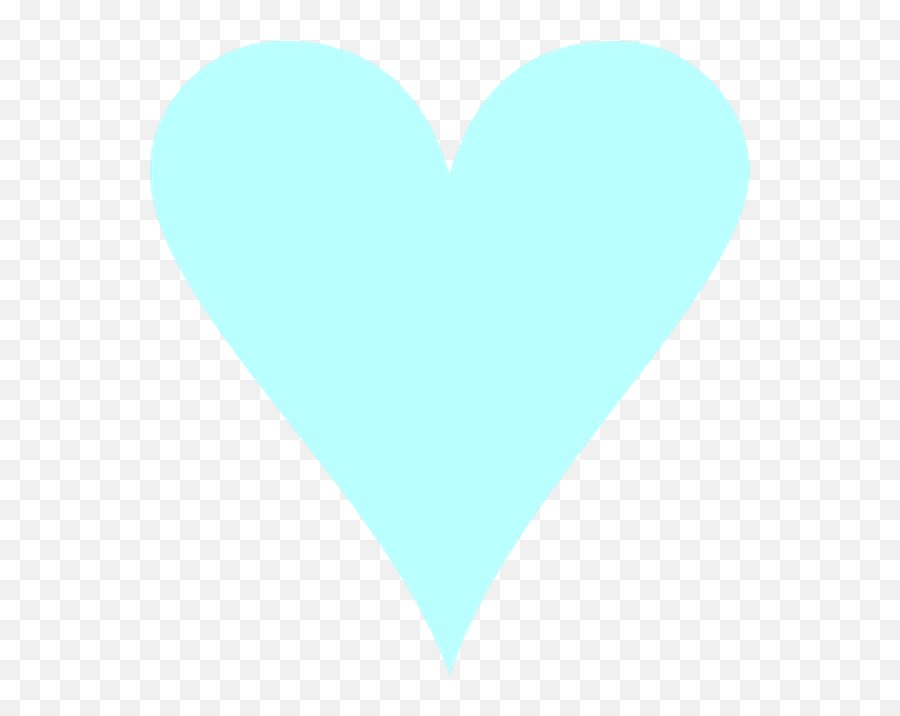Sky Blue Color Heart Hd Png Download - Sky Blue Love Heart Emoji,Heart Outline Transparent Background
