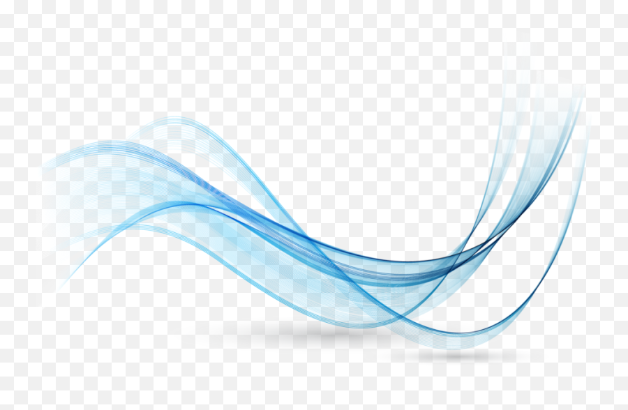 Blue Line Wave Vector - Background Wave Png Hd Emoji,Gradient Png