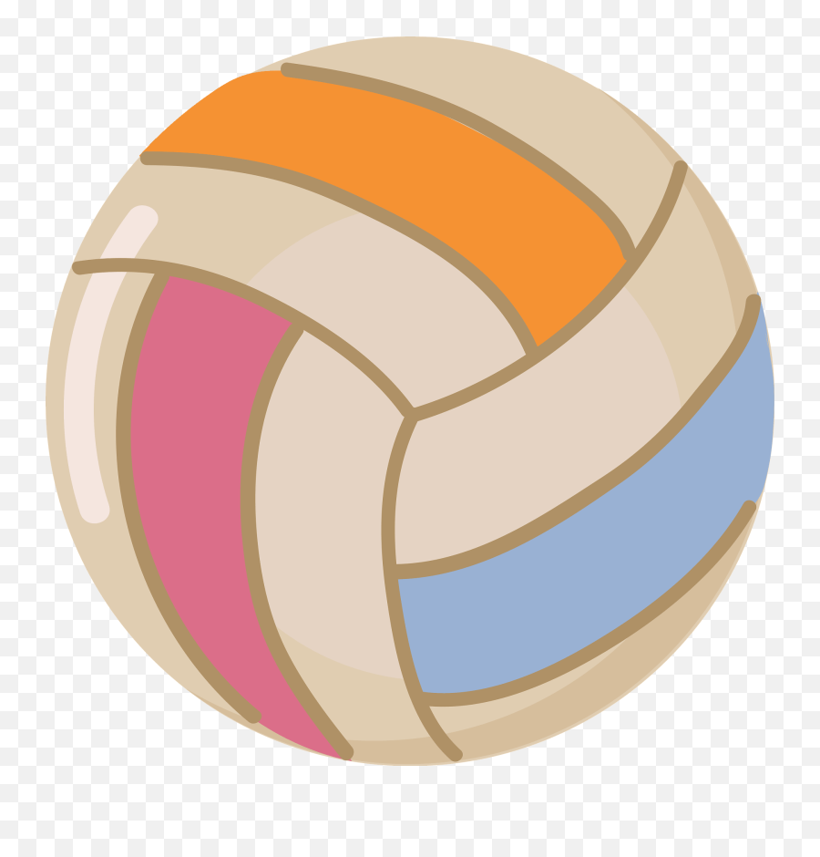 Volleyball Ball Clipart - For Volleyball Emoji,Clipart Volleyballs