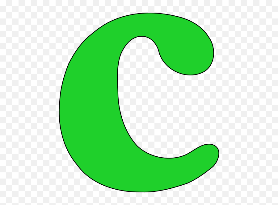 Medium Image - Green Letter C Clipart Emoji,C Clipart