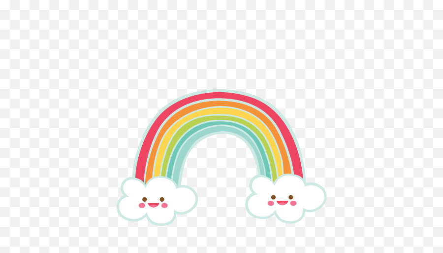 Free Rainbow Svg Cut File - Cute Happy Rainbow Emoji,Free Rainbow Clipart