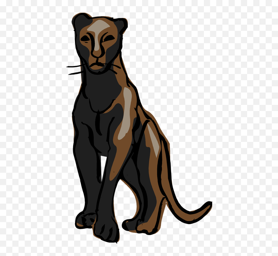 Free Panther Clipart - Leopard Cat Emoji,Panther Clipart