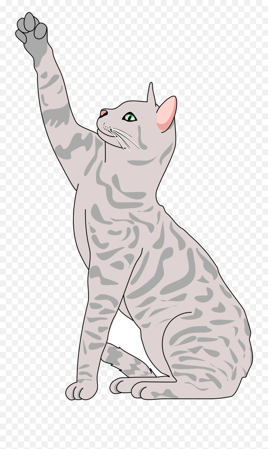 Cat Clipart - Realistic Clip Art Cat Emoji,Cat Clipart Black And White