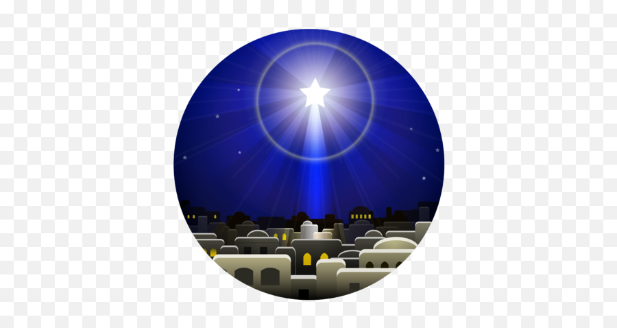 Christmas Star Circle - Star Christmas Clip Art Emoji,Christmas Star Clipart