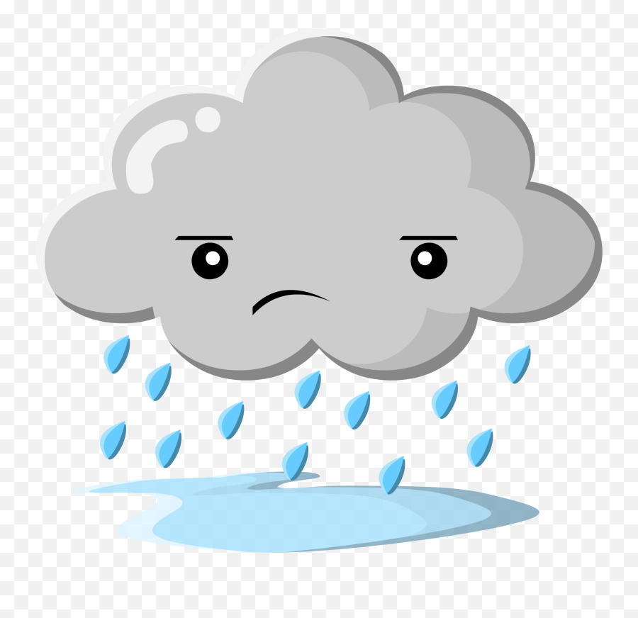 Raindrop Clipart Cloud Raindrop Cloud Transparent Free For - Rainy Clipart Emoji,Raindrop Clipart