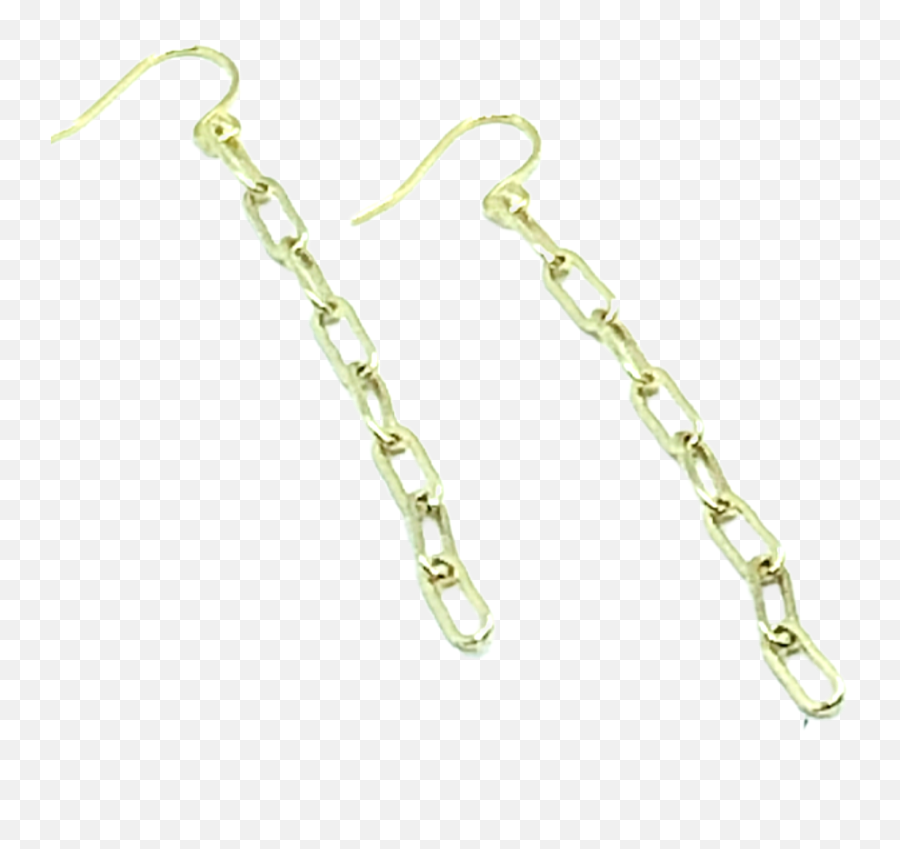 Gold Rectangle Link Earrings Emoji,Gold Rectangle Png